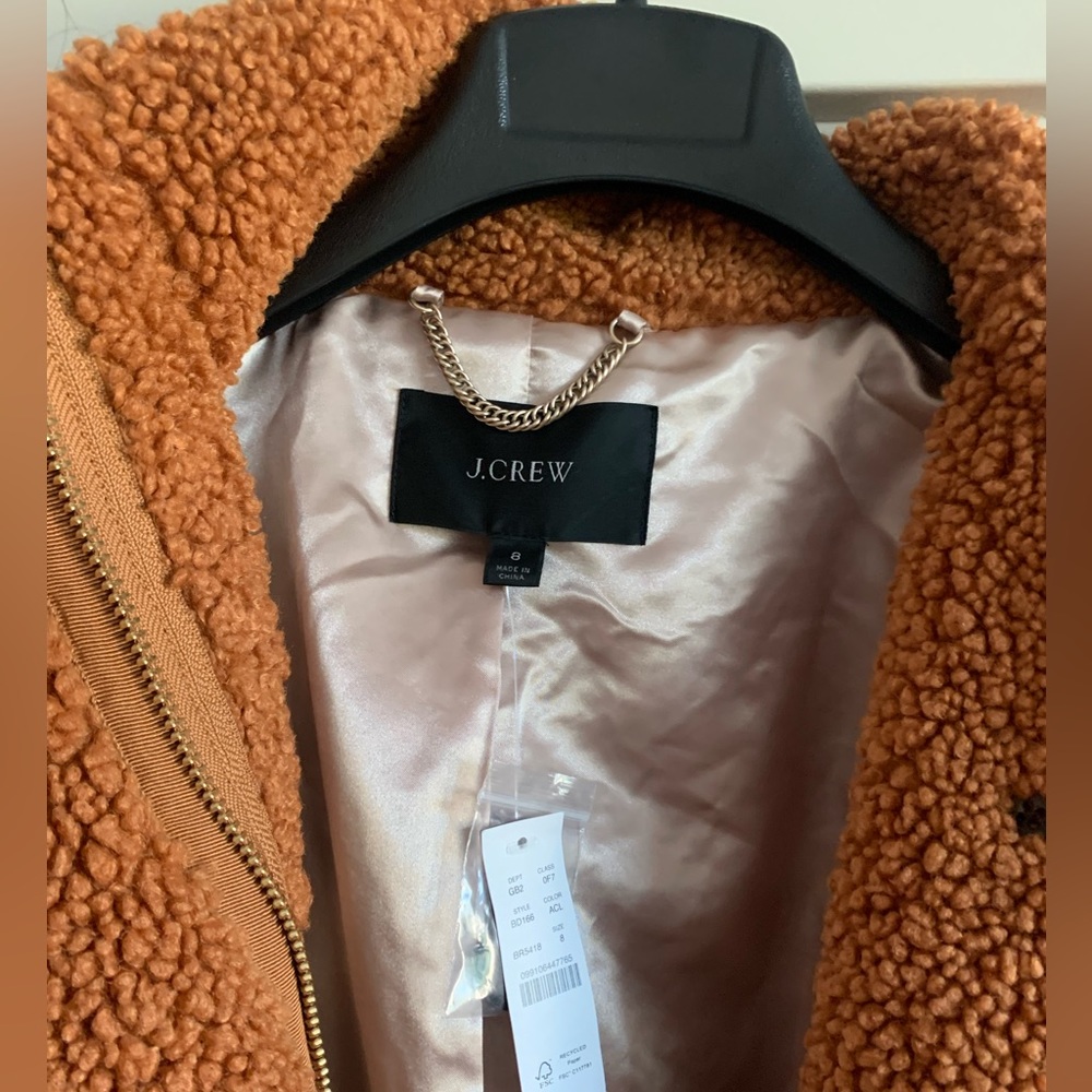 J. Crew Villa coat in teddy sherpa - Picture 3 of 11
